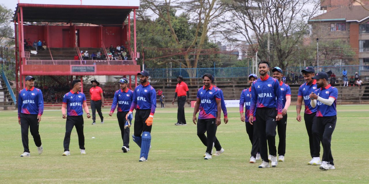 टी-२० सिरिज : तेस्रो खेलमा केन्याविरुद्ध नेपाल विकेटले ४ विजयी