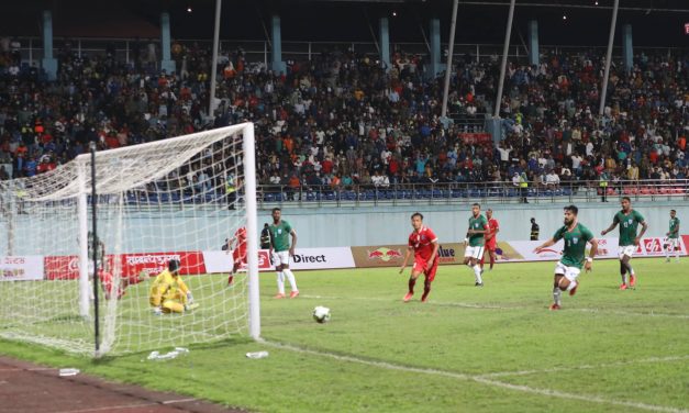 मैत्रीपूर्ण फुटबल : नेपाल बङ्गलादेशविरुद्ध ३-१ ले विजयी, अञ्जनको ह्याट्रिक