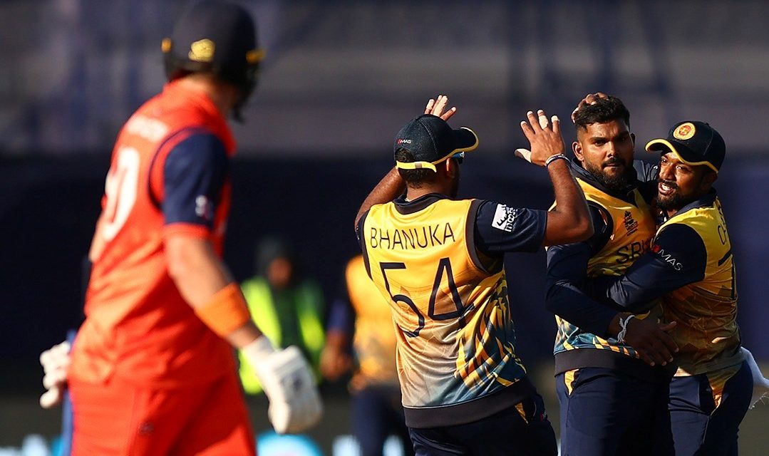 टी-२० विश्वकप क्रिकेट : नेदरल्याण्डलाई हराउँदै श्रीलङ्का ‘सुपर १२’मा प्रवेश
