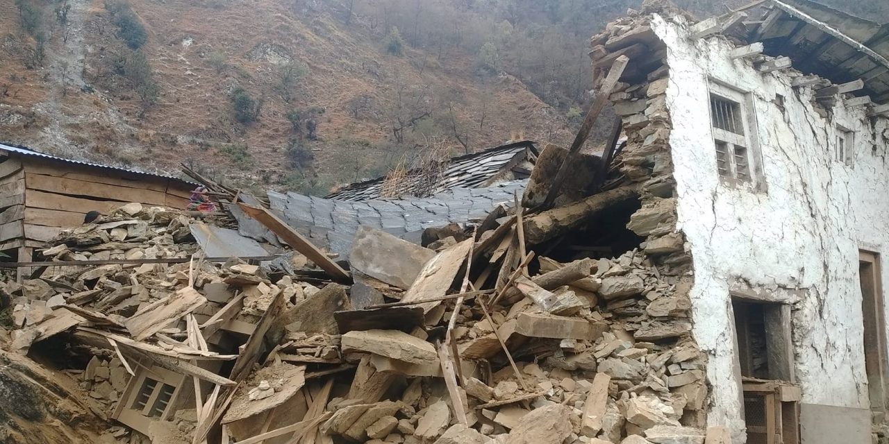 भूकम्पपछि बाजुरामा १ को मृत्यु, २५ घरमा क्षति