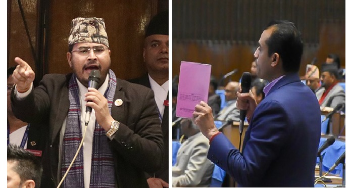 सदनमा माओवादी र राप्रपाबीच भनाभन, कांग्रेसका शर्माले लिए ज्ञानेन्द्र शाहीको ‘साइड’