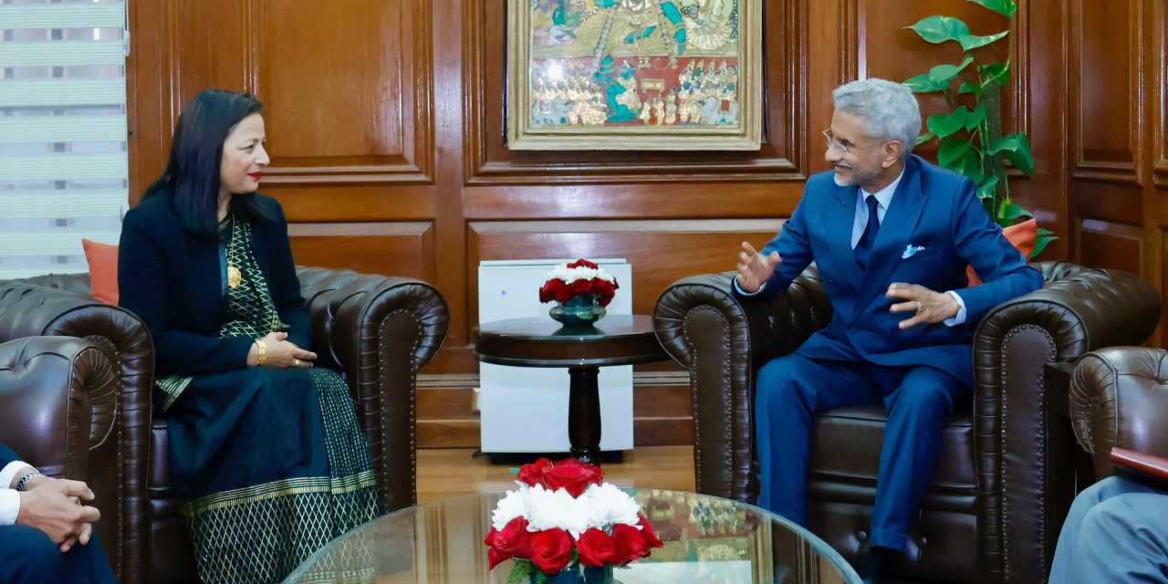 परराष्ट्रसचिव लम्सालद्वारा भारतीय विदेशमन्त्री जयशंकरसँग भेटवार्ता