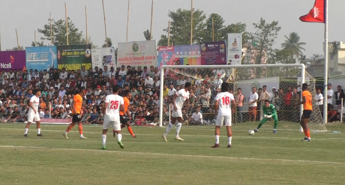 चर्च ब्याईज युनाईटेडले जित्यो छैंटौं झापा गोल्डकप फुटबलको उपाधि