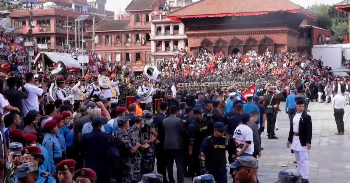 काठमाडौँ उपत्यकामा मनाइयो इन्द्रजात्रा पर्व
