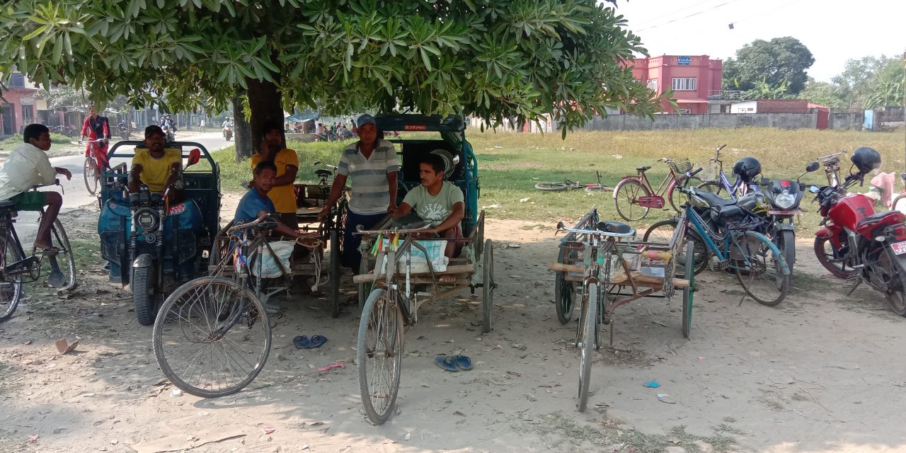 इलेक्ट्रिक रिक्साले विस्थापित हुँदै ठेला मजदुर