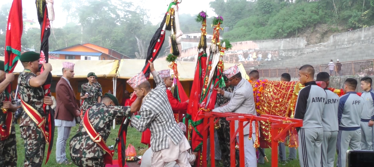 धनकुटामा फूलपाति बढाई गरियो