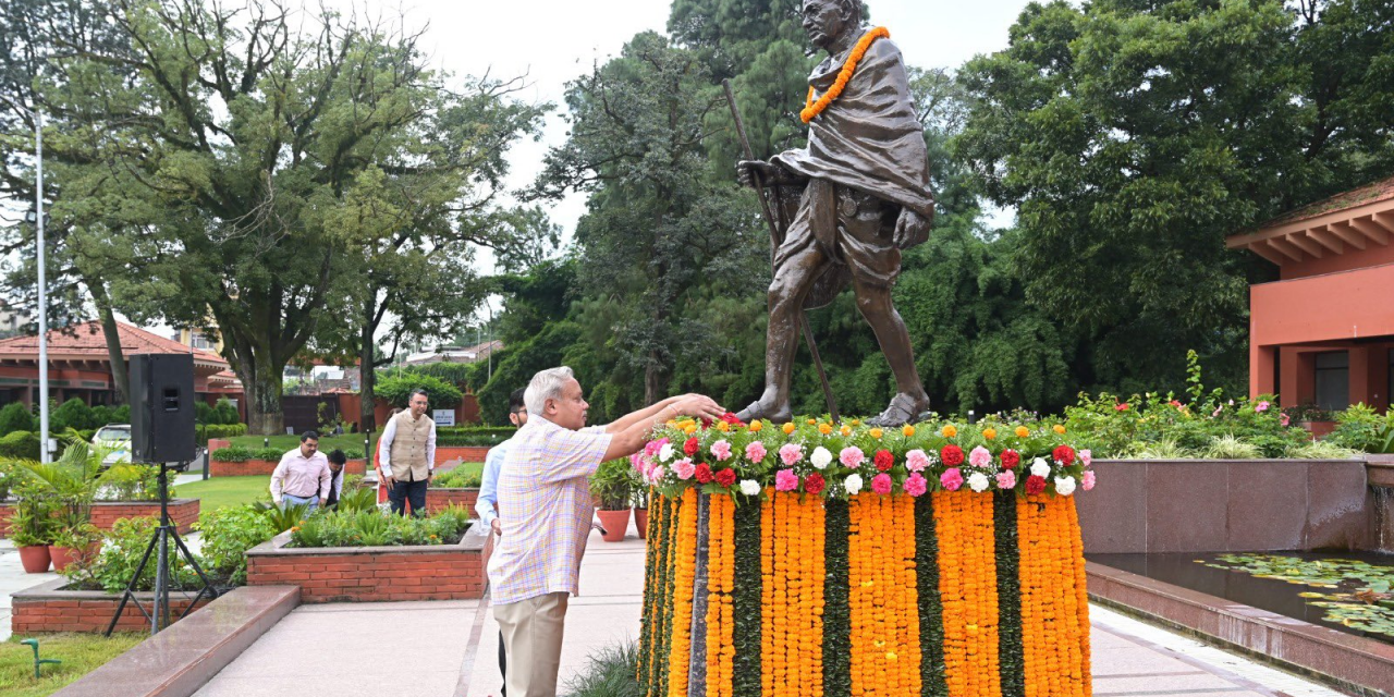 भारतीय दूतावासले यसरी मनायो १५५औँ गान्धी जयन्ती