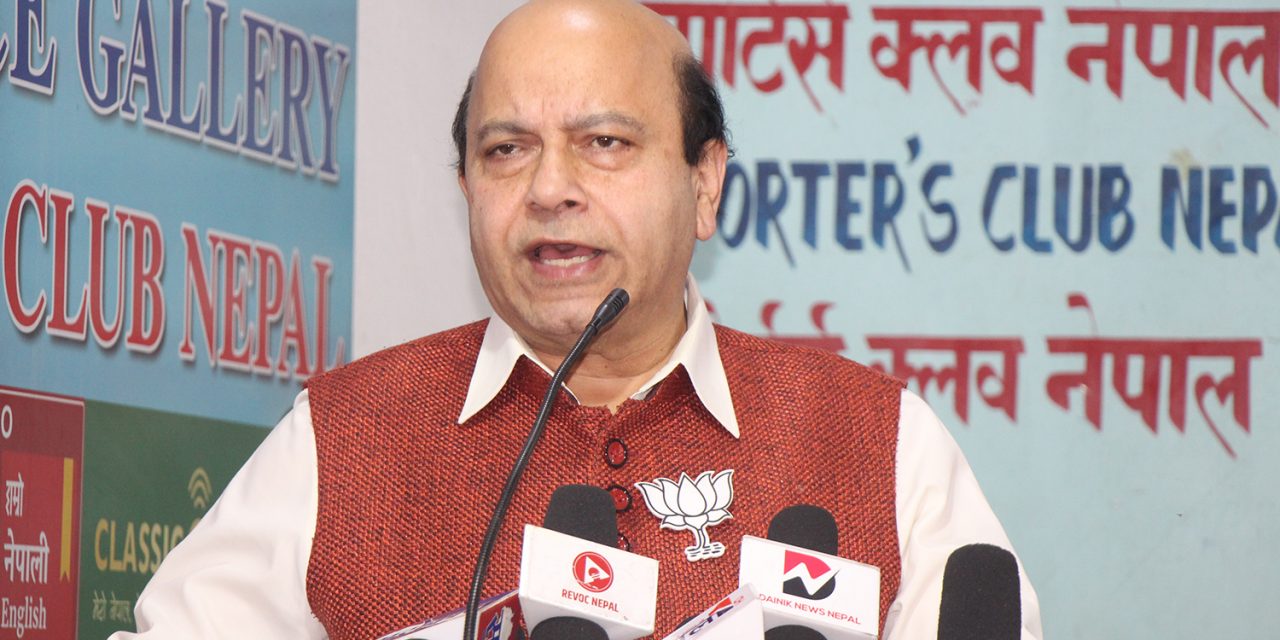 कांग्रेस-एमाले सत्ता गठबन्धन समयको माग : भारतय नेता विजय जोली
