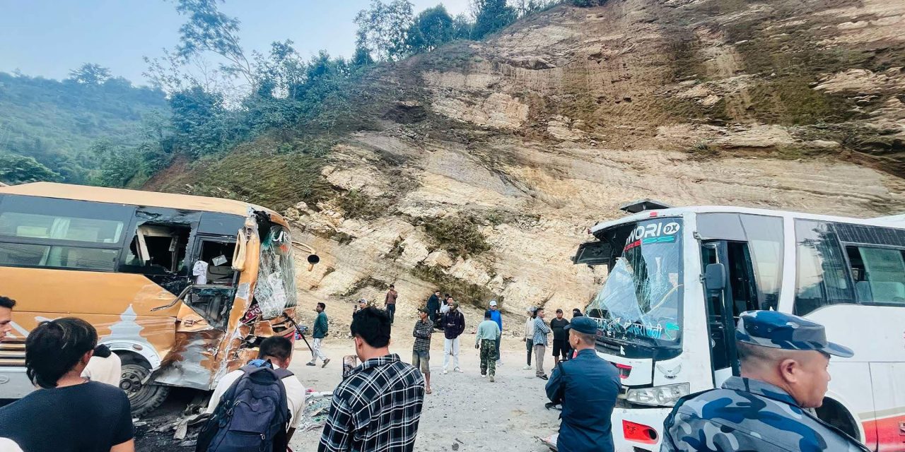 तनहुँ बस दुर्घटना : बस चालकको मृत्यु