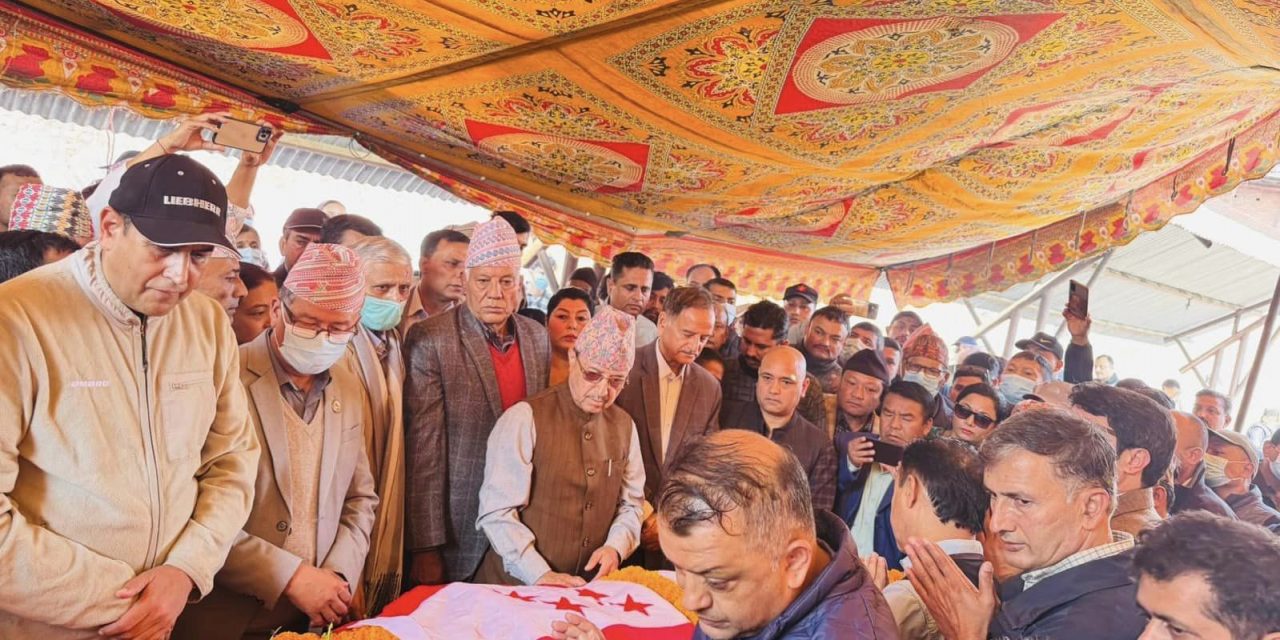 पर्यटन व्यवसायी वाग्लेको अन्त्येष्टि, कांग्रेस नेताद्वारा श्रद्धाञ्जली व्यक्त