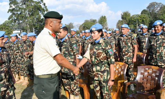 दक्षिण सुडानमा तैनाथ नेपाली शान्ति सैनिकको अदलीबदली
