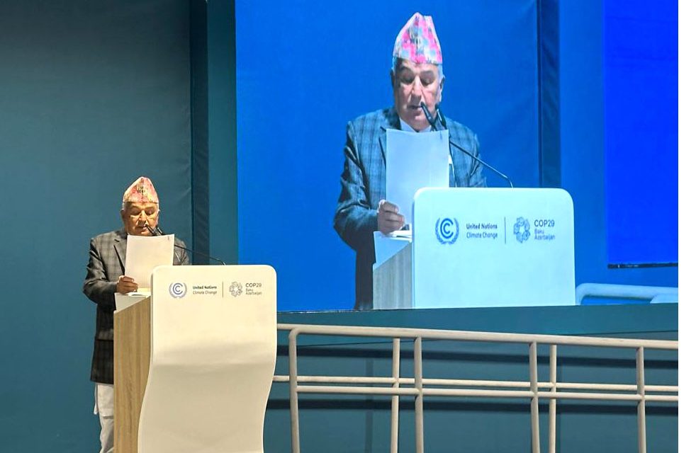 राष्ट्रपति पौडेलद्वारा किर्गिस्तानले आयोजना गरेको उच्चस्तरीय सत्रलाई सम्बोधन