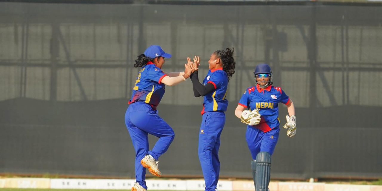 यु-१९ महिला टि-२० विश्वकप छनोट : नेपालको लगातार दोस्रो जित, कुवेत २२ रनमै समेटियो