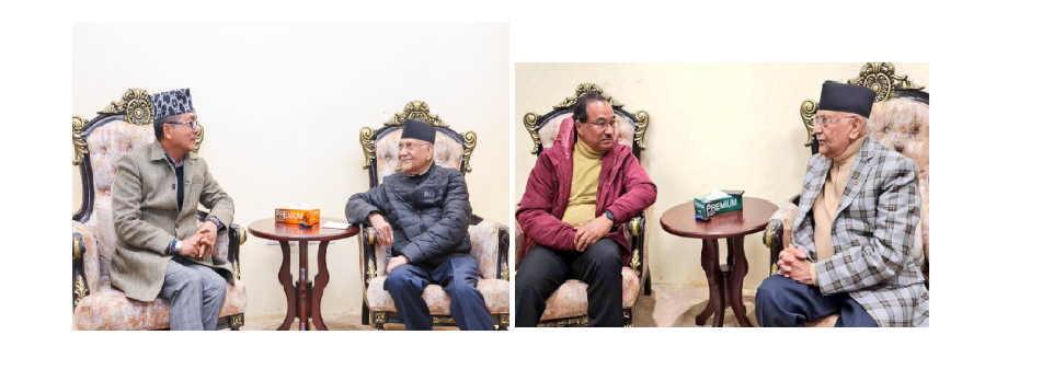 प्रधानमन्त्री ओलीसँग लिङ्देन र थापाको छुट्टाछुट्टै भेट, के विषयमा भयो छलफल ?