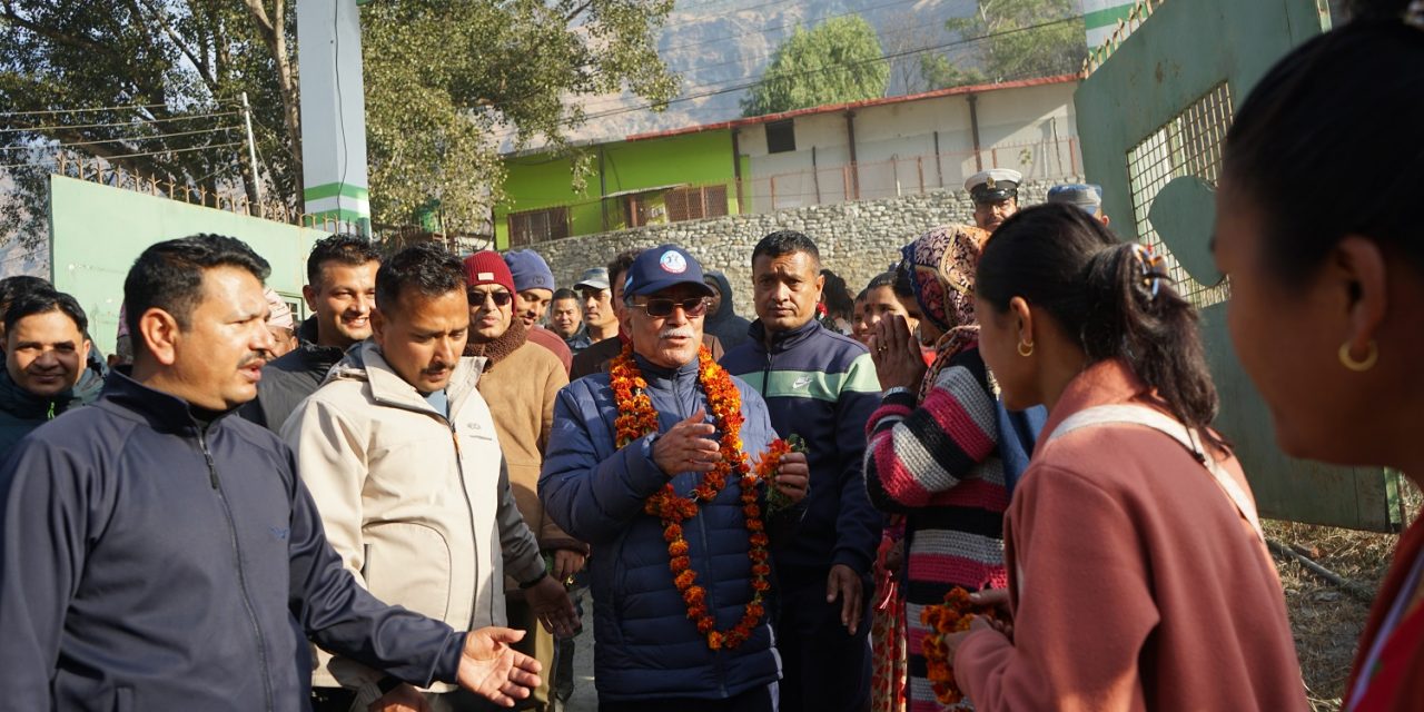 म्याग्दीको पूर्वाधार र पर्यटन विकासमा मेरो ध्यान गएको छ : अध्यक्ष दाहाल