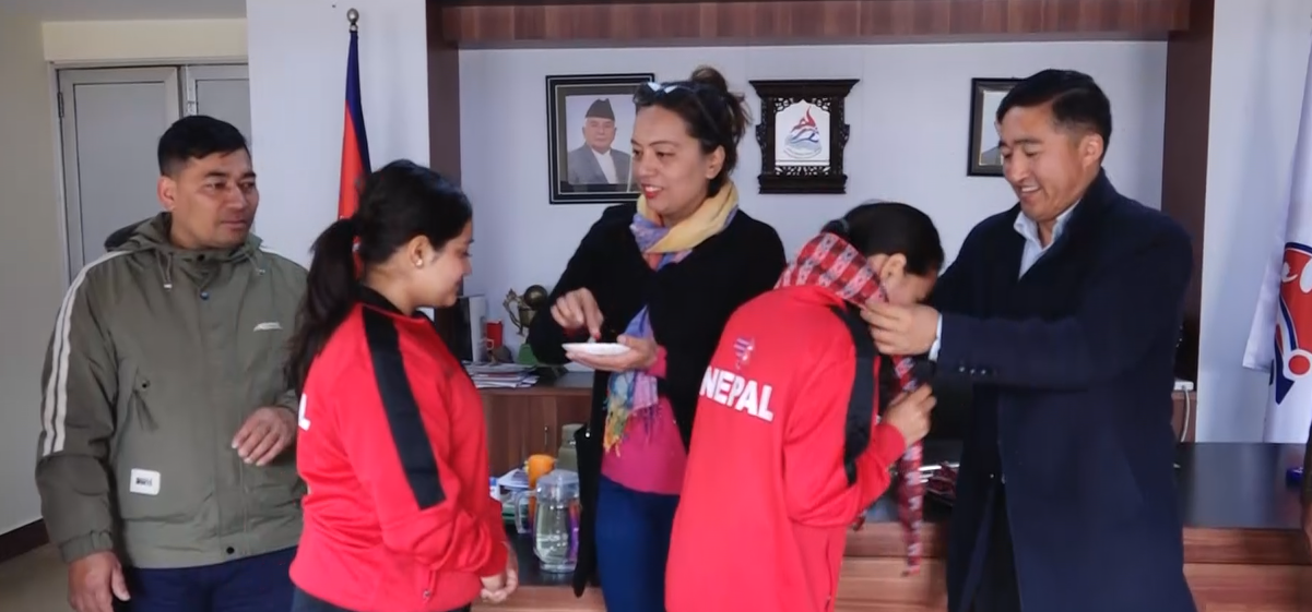 राखेपद्वारा पारा एथलेटिक्स ग्रान्ड प्रिक्समा सहभागी हुने खेलाडीको बिदाई