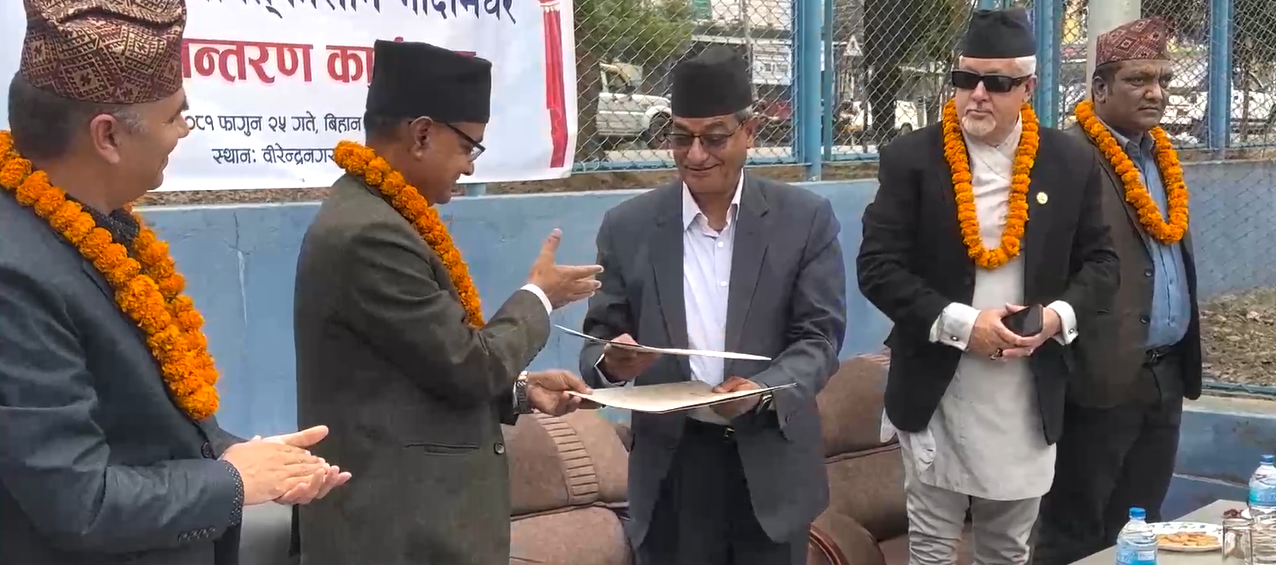 गृहमन्त्रीद्वारा कर्णाली सरकारलाई ‘प्रादेशिक आपतकालीन गोदामघर’ हस्तान्तरण