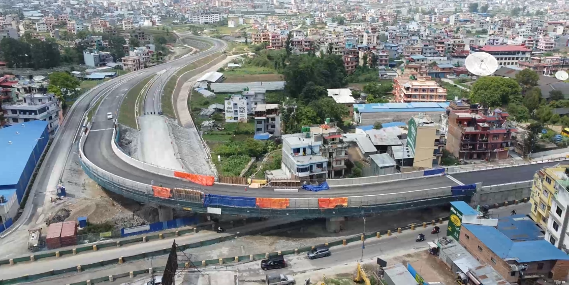 बलम्वु फ्लाइओभरको काम अन्तिम चरणमा