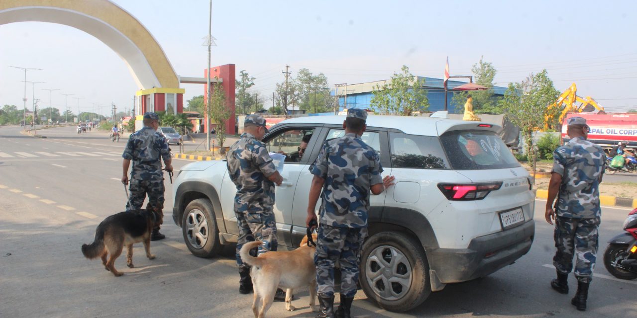 नेपाल-भारत सीमा क्षेत्रमा उच्च सुरक्षा सतर्कता अपनाईँदै