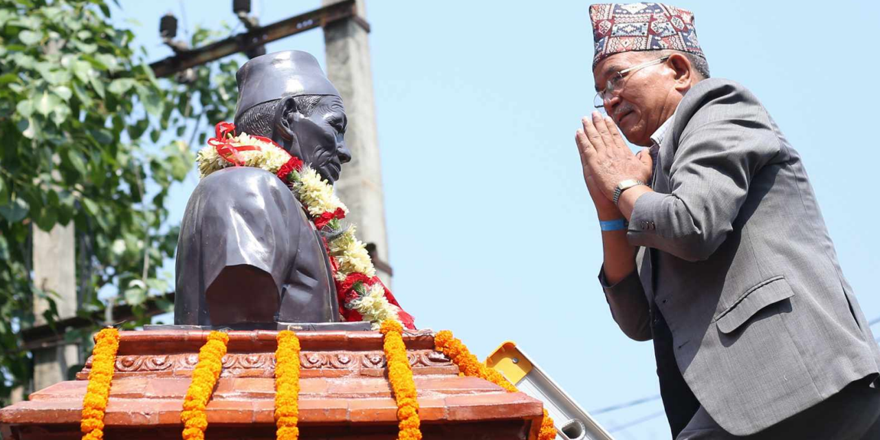 शताब्दीपुरुष जोशीको सालिक अनावरण