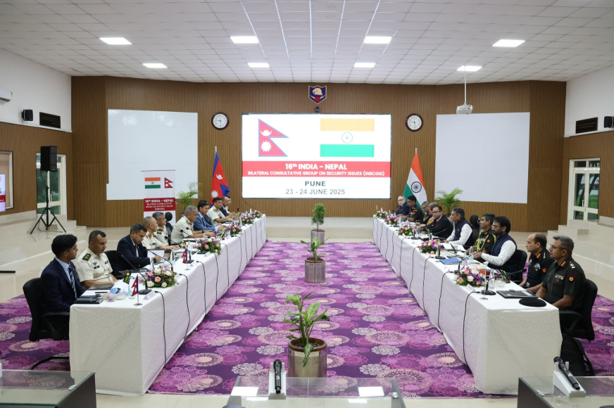 नेपाल–भारत द्विपक्षीय सुरक्षा परामर्श समूहको १६औं बैठक पुणेमा सम्पन्न