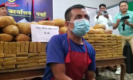 पर्सामा ३ सय १९ केजी चरेशसहित एक जनालाई पक्राउ