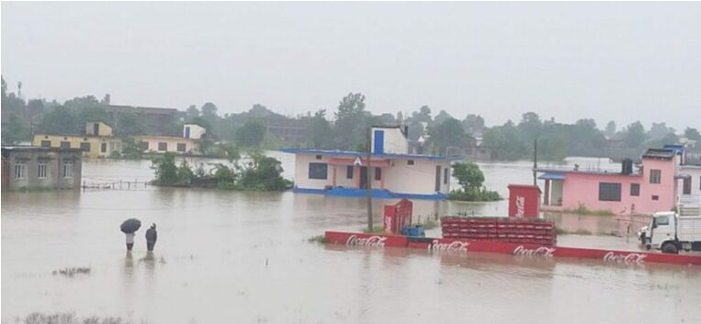 धनगढीमा अविरल वर्षा : दुई हजार घरमा पानी पस्यो, आठ जनाको उद्धार