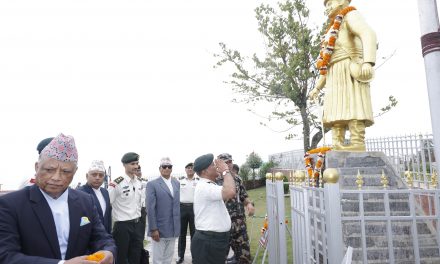 प्रधानसेनापतिद्वारा काजी कालुपाण्डेप्रति श्रद्धासुमन