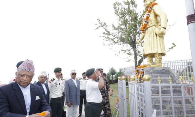 प्रधानसेनापतिद्वारा काजी कालुपाण्डेप्रति श्रद्धासुमन