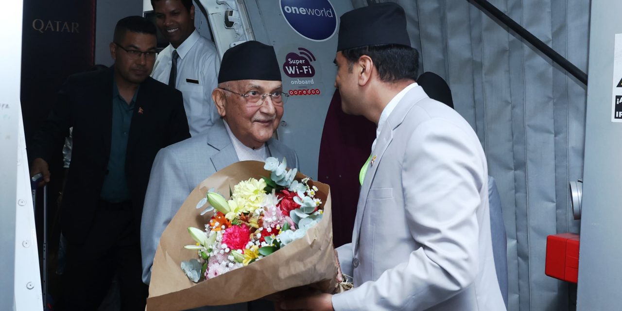 प्रधानमन्त्री ओली मेड्रिडमा