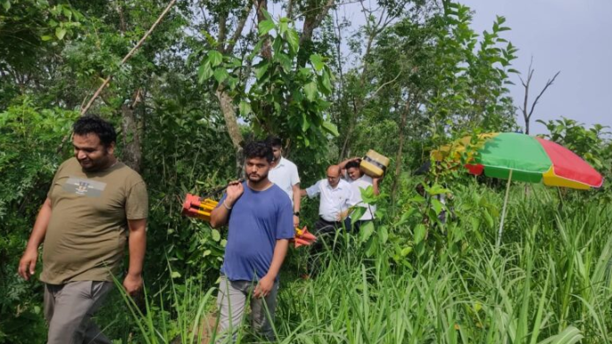 भूमि आयोगले कञ्चनपुरमा गर्न थाल्यो नापी