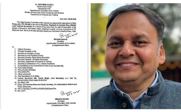 ‘अपरेसन सिन्दूर’का प्रमुख पराग जैन भारतीय गुप्तचर संस्था रअको सचिवको रूपमा नियुक्त
