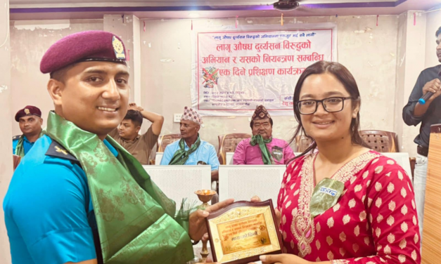 सुनसरीको प्रकाशपुरमा लागु औषध दुर्व्यसन विरुद्धको अभियान कार्यक्रम सम्पन्न