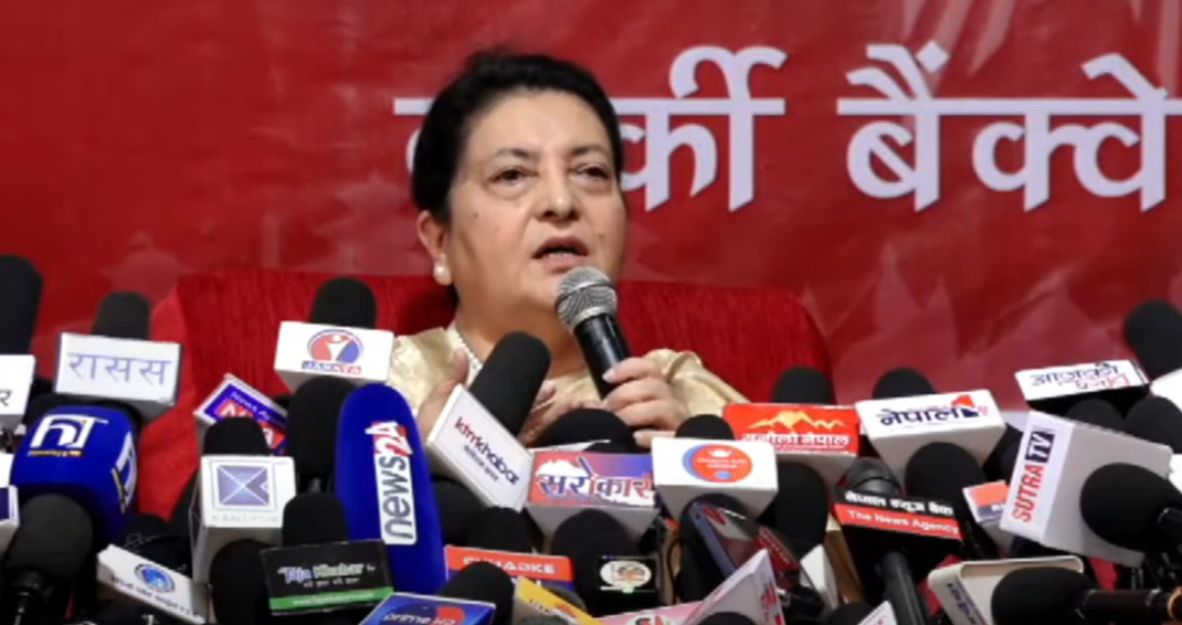 पार्टीको सदस्य हुनबाट मलाई वञ्चित गर्नुपर्ने कुनै कारण छैन : पूर्वराष्ट्रपति भण्डारी