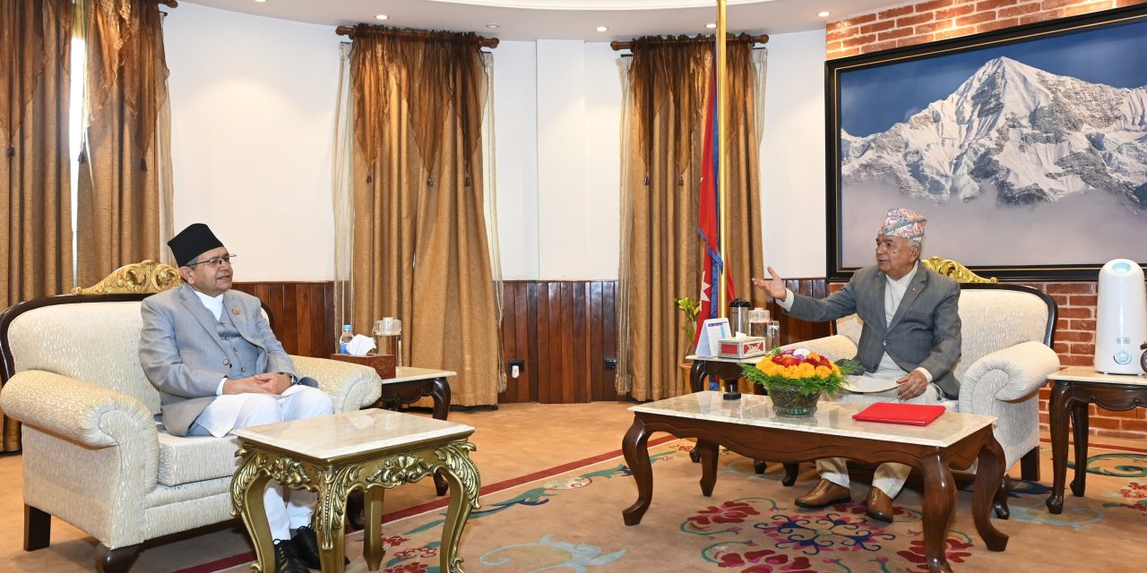 राष्ट्रपति पौडेल र सभामुख घिमिरेबीच भेटवार्ता