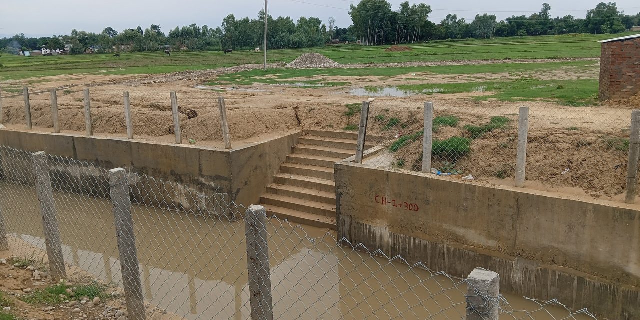 सिक्टा सिँचाइ : पश्चिमी मूल नहरको छैटौँ शाखा नहर निर्माण सम्पन्न