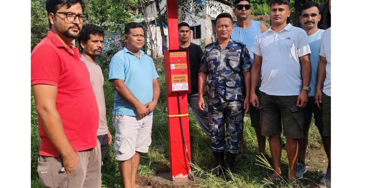 चितवनको सिमलताल र धादिङको चरौँदीमा विपद्को सूचना दिने उपकरण जडान