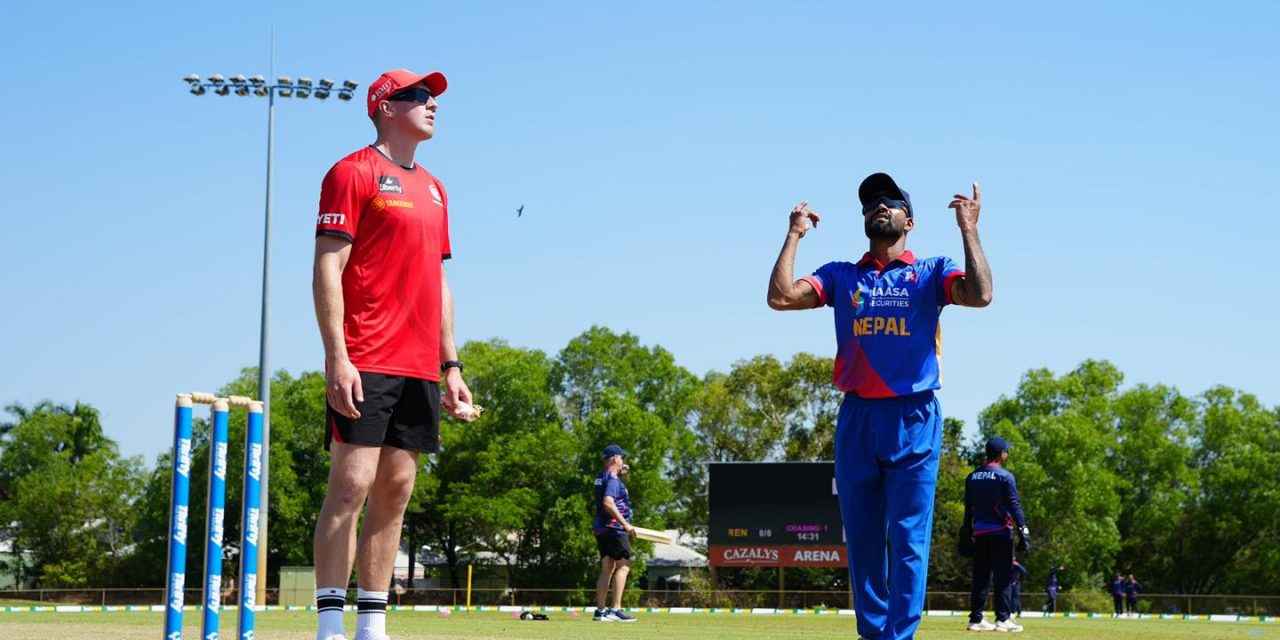 टप एण्ड टी–२० सिरिज : मेलबर्न रेनेगेड्स विरुद्ध नेपालले पहिला ब्याटिङ गर्दै