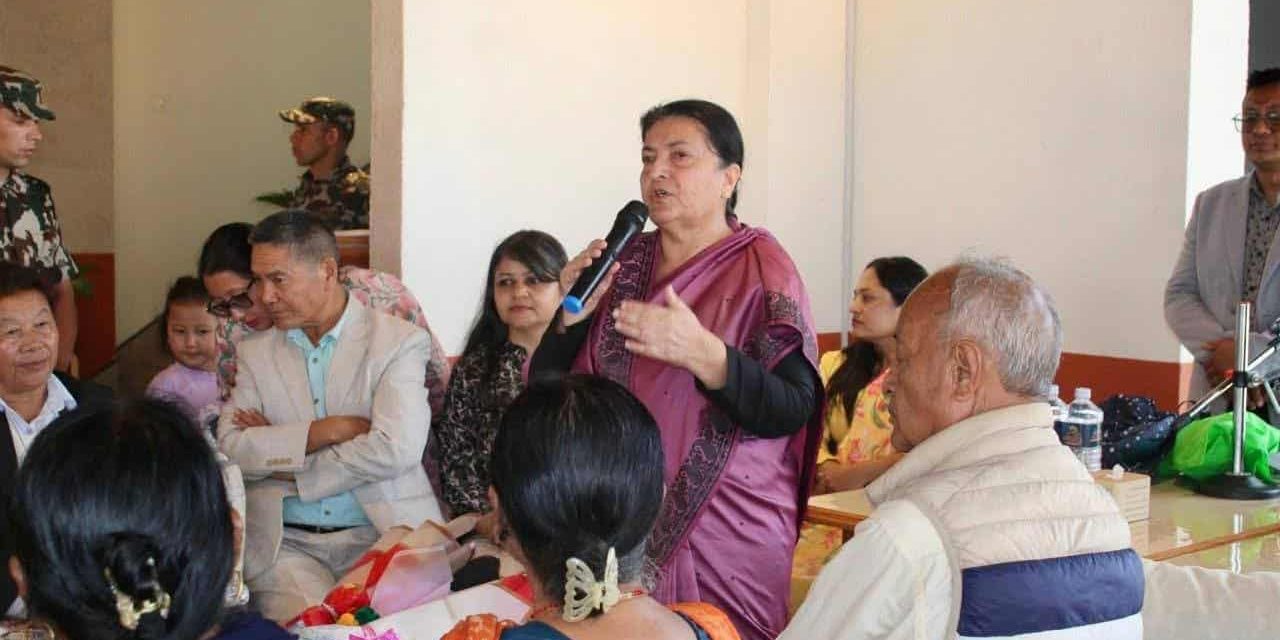 पूर्वराष्ट्रपति भण्डारीसहितको भेटघाट सम्पन्न