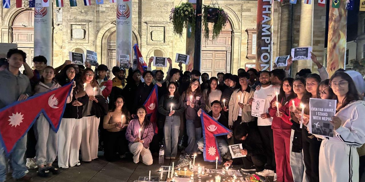 जेन-जी आन्दोलनमा ज्यान गुमाएकाको सम्झनामा बेलायतमा दीप प्रज्वलन