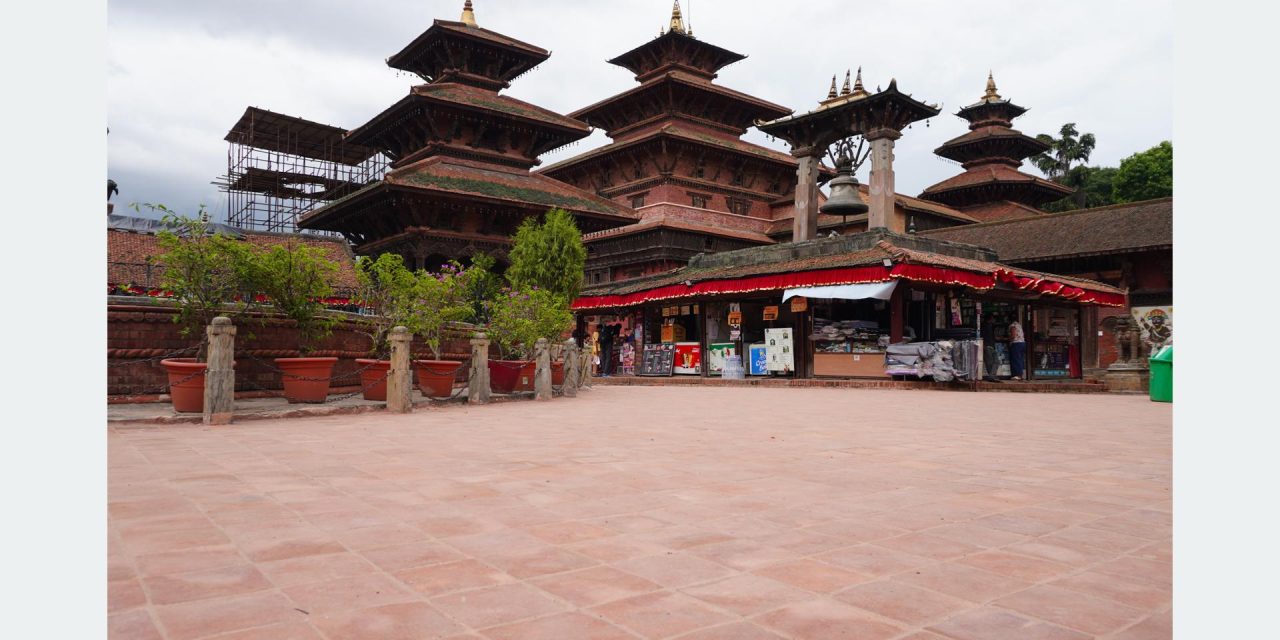 रैथाने इँटा बिछ्याएपछि पाटन दरबार क्षेत्र थप आकर्षक