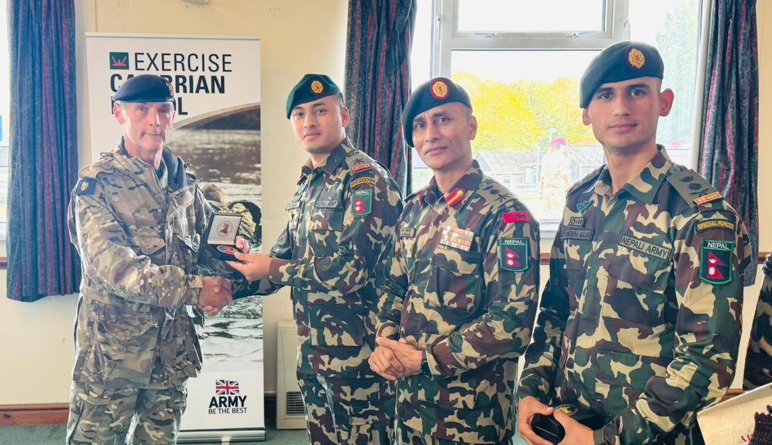 नेपाली सेनाले पुनः चम्कायो अन्तर्राष्ट्रिय मञ्चमा स्वर्ण पदकसहित
