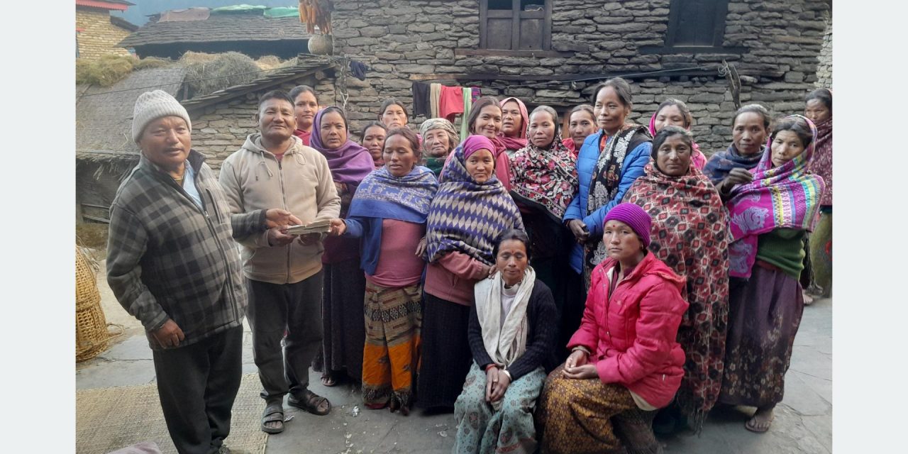 देउसी भैलोमा संकलित दुईलाख सडक निर्माणमा