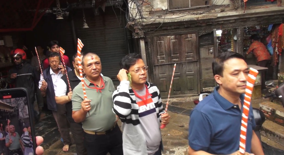 असन क्षेत्रमा मनाइयो खड्ग जात्रा मनाइयो