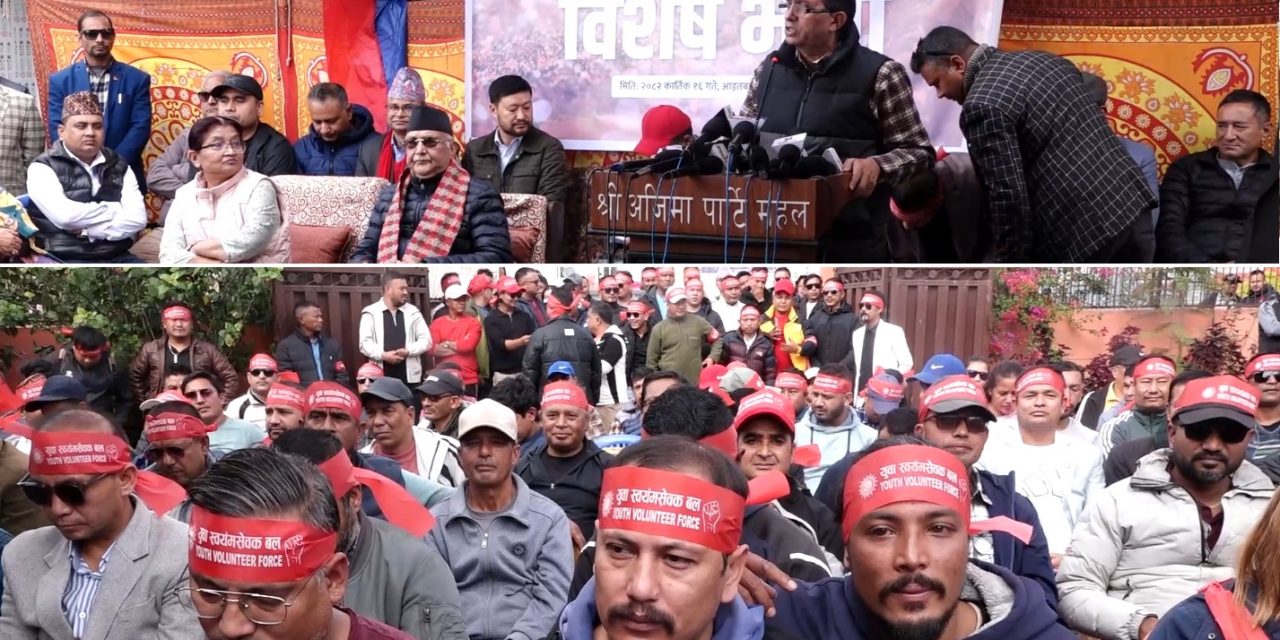 एमालेद्वारा युथ भोलेन्टियर्स फोर्स गठनको घोषणा
