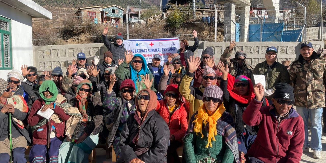 हुम्लामा निःशुल्क आँखा शिविरः अपाङ्गता र ज्येष्ठ नागरिक लाभान्वित