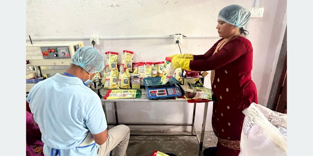 सहकारीद्वारा मकैको पीठो बजारीकरण