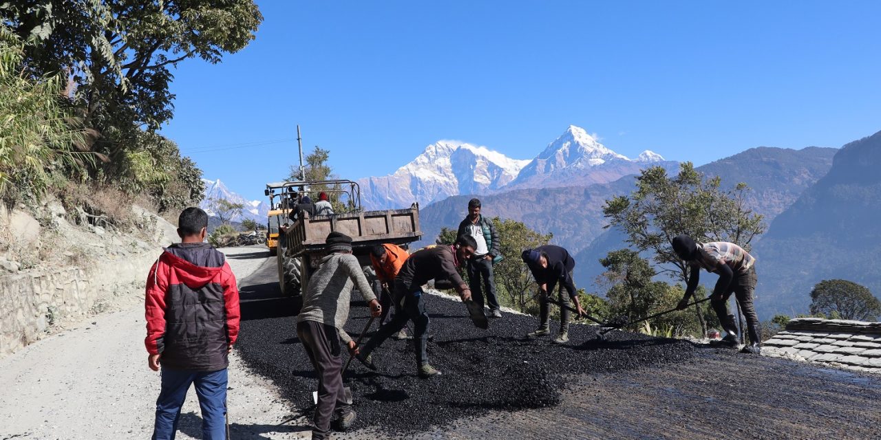 बेनी–पाखापानी सडक योजना स्तरोन्नति अन्तिम चरणमा