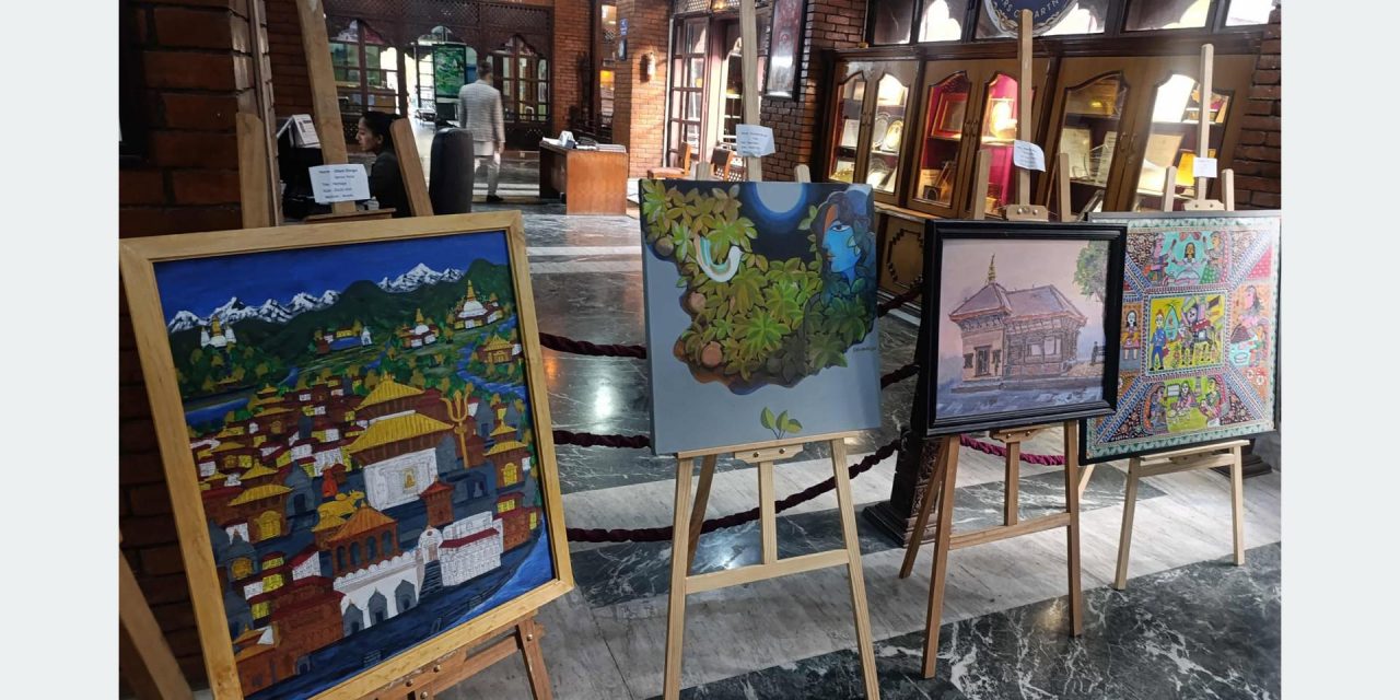 दश देशका कलाकारका चित्रकला प्रदर्शन