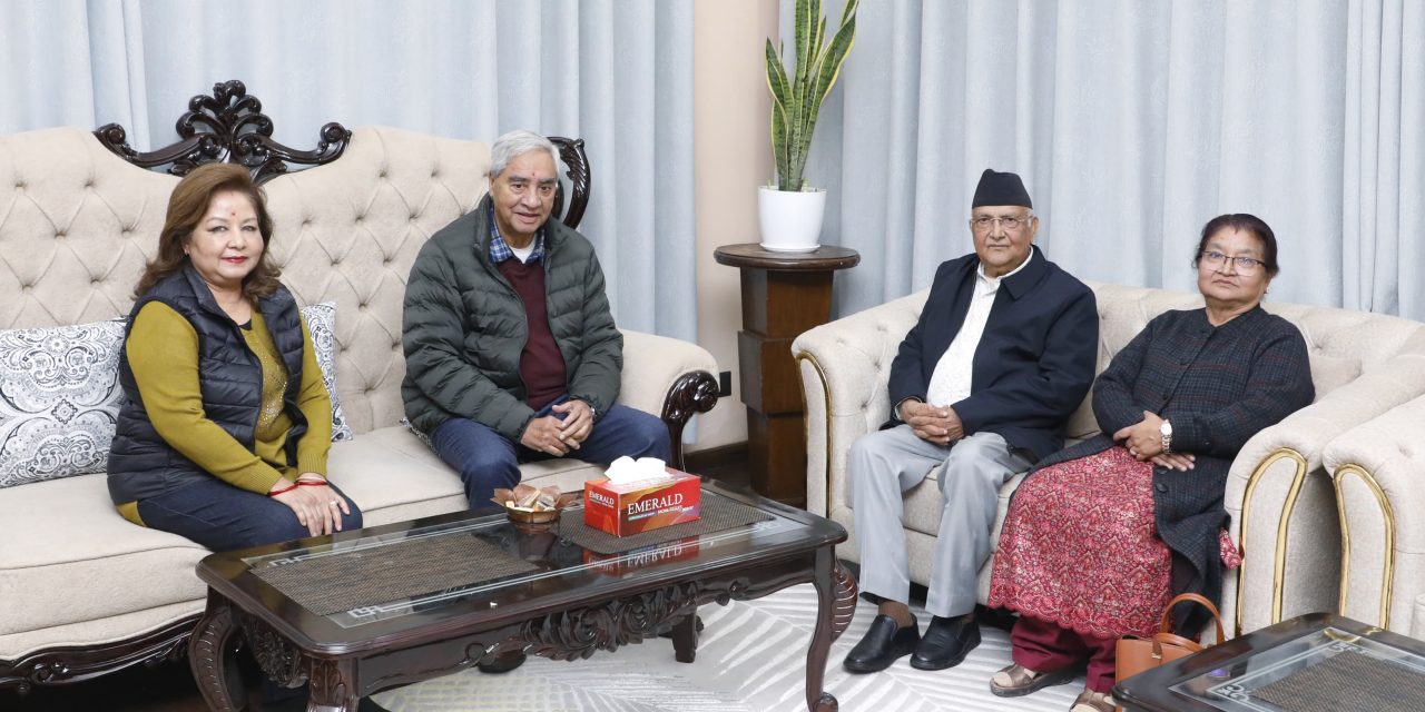 सभापति देउवा र अध्यक्ष ओलीबीच भेटवार्ता